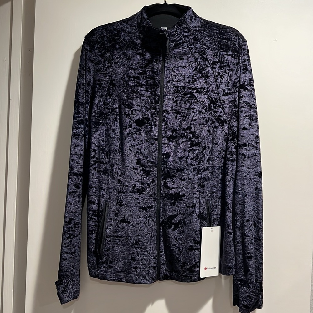 Lululemon Define Jacket Velour (Crushed Velvet Style) Size 18 SUPER RARE LIMITED